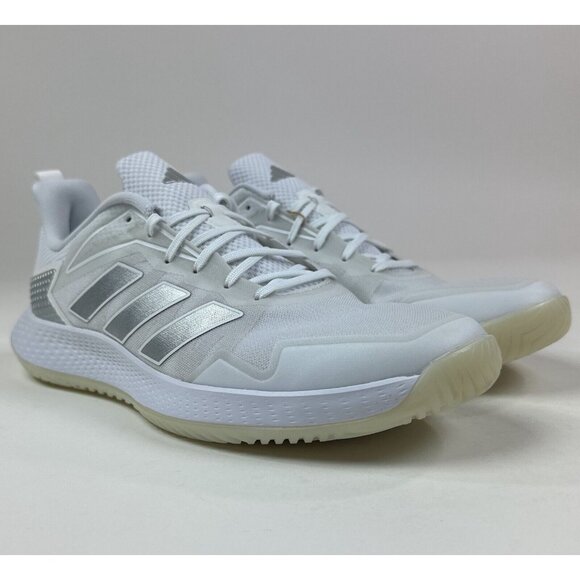 Adidas Defiant Speed Womens 10 White Silver Tennis Shoes Sneakers Low ID1510 - Picture 2 of 8
